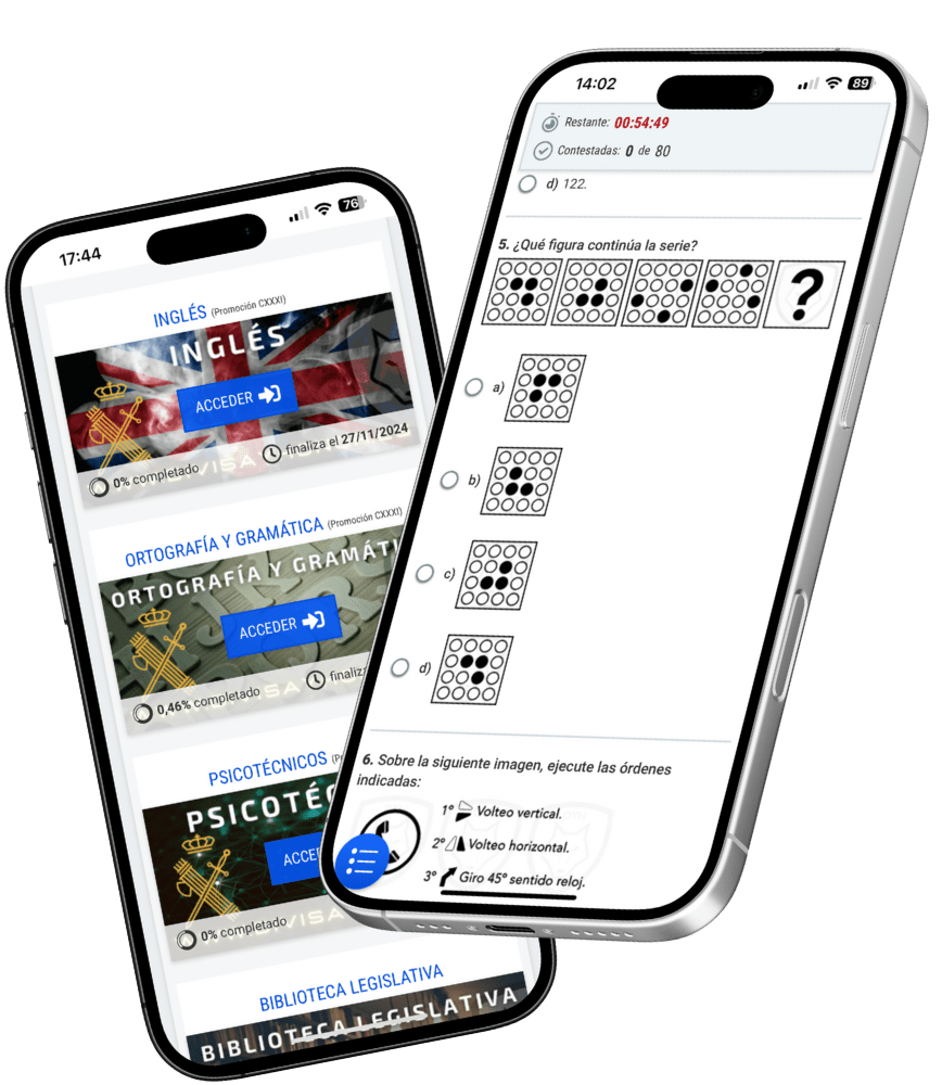 app de test para guardia civil